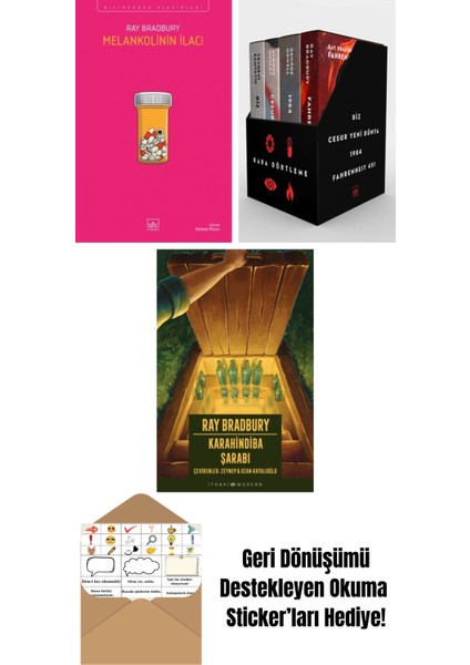 Melankolinin Ilacı + Kara Dörtleme Kutu Set (4 Kitap) + Karahindiba Şarabı