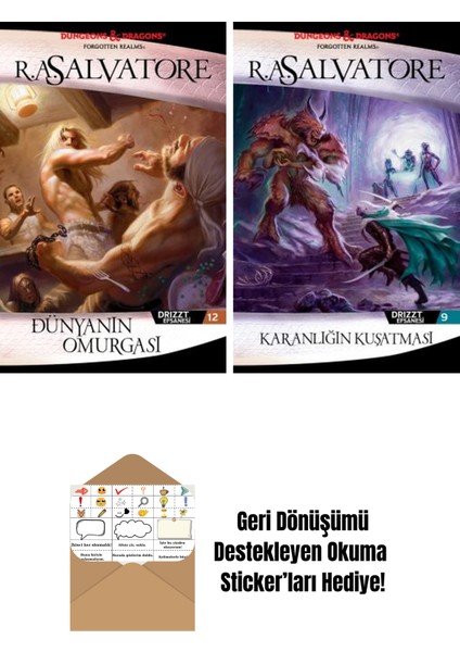 Dünyanın Omurgası – Drizzt Efsanesi 12. Kitap + Karanlığın Kuşatması – Drizzt Efsanesi 9. Kitap