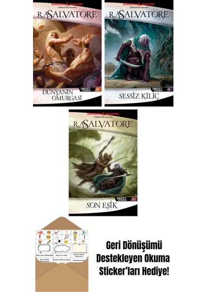 Dünyanın Omurgası – Drizzt Efsanesi 12. Kitap + Sessiz Kılıç – Drizzt Efsanesi 11. Kitap + Son Eşik – Drizzt Efsanesi 23. Kitap