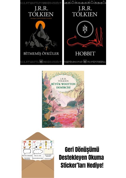 Bitmemiş Öyküler + Hobbit (Siyah Kapak) + Büyük Wootton Demircisi (Özel Ciltli Baskı)