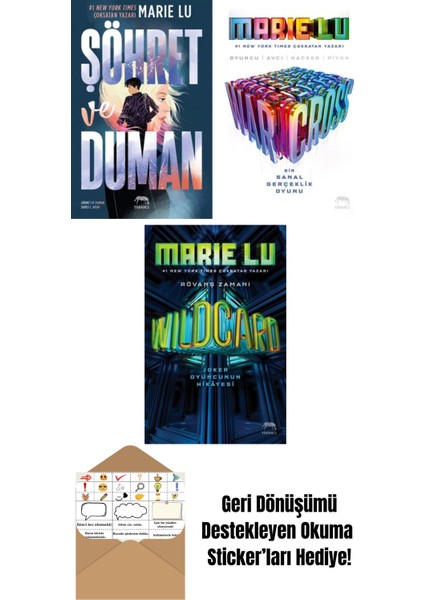 Şöhret ve Duman + Warcross: Bir Sanal Gerçeklik Oyunu + Wildcard: Joker Oyuncunun Hikâyesi (Ciltli)