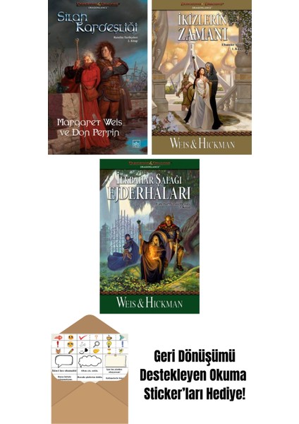 Silah Kardeşliği – Raistlin Tarihçeleri 2. Kitap + Ikizlerin Zamanı – Efsaneler Serisi 1. Kitap + Ilkbahar Şafağı Ejderhaları – Ejderha Mızrağı Destanı 3. Kitap