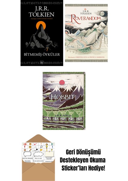 Bitmemiş Öyküler + Roverandom (Özel Ciltli Baskı) + Hobbit (Özel Ciltli Baskı)