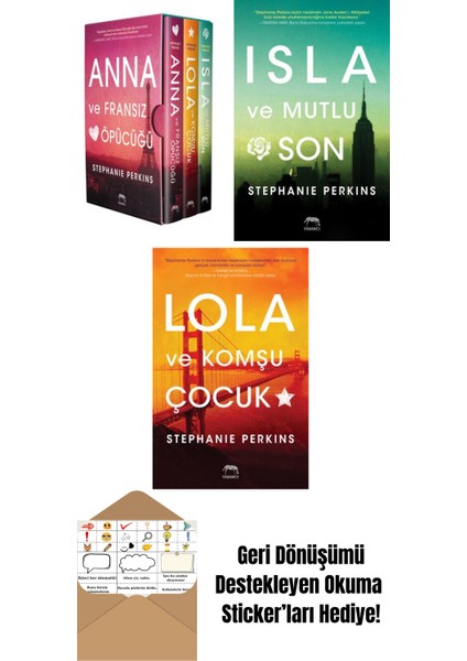 Anna – Lola – Isla Serisi Kutulu Set (3 Kitap) + Isla ve Mutlu Son + Lola ve Komşu Çocuk