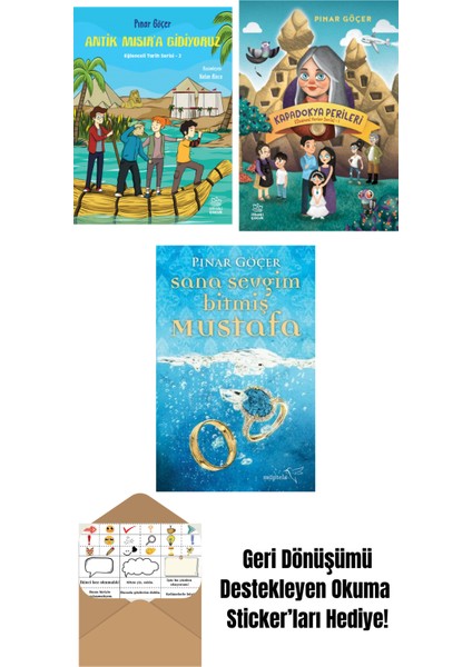 Antik Mısır’a Gidiyoruz – Eğlenceli Tarih Serisi 2 + Kapadokya Perileri – Efsanevi Yerler Serisi 1 + Sana Sevgim Bitmiş Mustafa