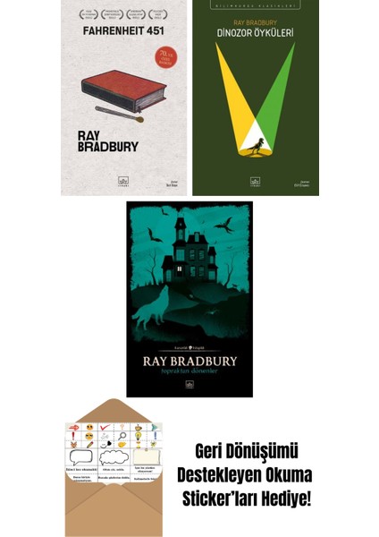 Fahrenheit 451 (70. Yıl Özel Baskısı) + Dinozor Öyküleri + Topraktan Dönenler