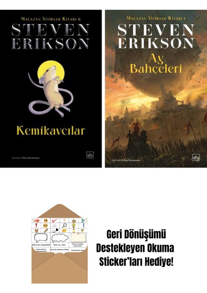 Kemikavcılar / Malazan Yitikler Kitabı 6 (Ciltli) + Ay Bahçeleri – Malazan Yitikler Kitabı 1