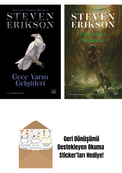 Gece Yarısı Gelgitleri / Malazan Yitikler Kitabı 5 (Ciltli) + Zincirler Hanesi – Malazan Yitikler Kitabı 4