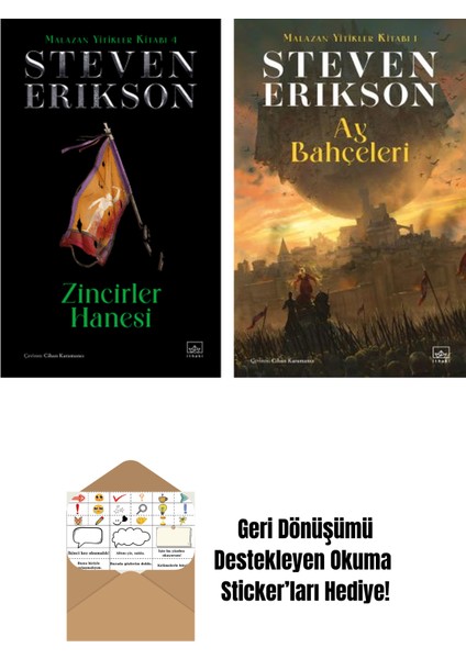 Zincirler Hanesi – Malazan Yitikler Kitabı 4 (Ciltli) + Ay Bahçeleri – Malazan Yitikler Kitabı 1