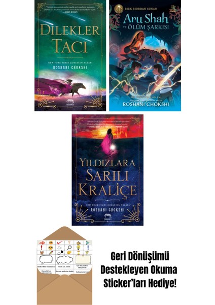 Dilekler Tacı + Aru Shah ve Ölüm Şarkısı + Yıldızlara Sarılı Kraliçe