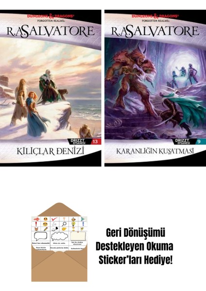 Kılıçlar Denizi – Drizzt Efsanesi 13. Kitap + Karanlığın Kuşatması – Drizzt Efsanesi 9. Kitap