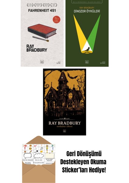 Fahrenheit 451 (70. Yıl Özel Baskısı) + Dinozor Öyküleri + Sonbahar Ülkesi
