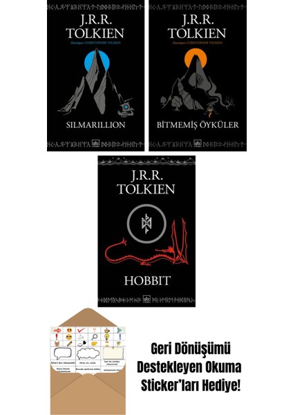 Silmarillion + Bitmemiş Öyküler + Hobbit (Siyah Kapak)
