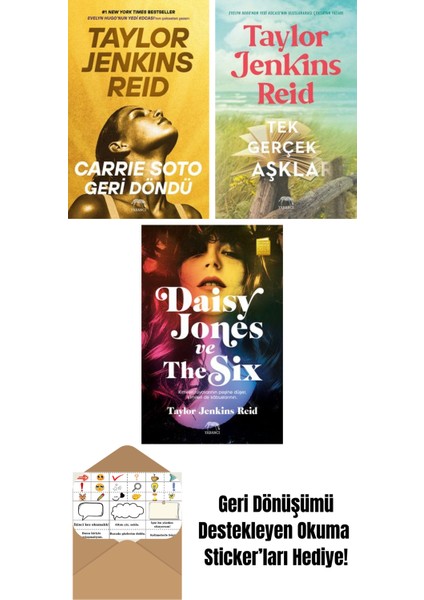 Carrie Soto Geri Döndü + Tek Gerçek Aşklar + Daisy Jones ve The Six