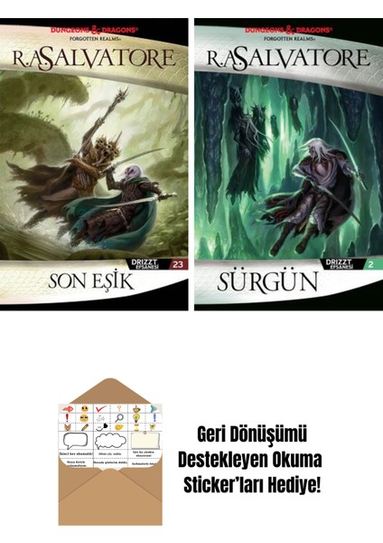 Son Eşik – Drizzt Efsanesi 23. Kitap + Sürgün – Drizzt Efsanesi 2. Kitap