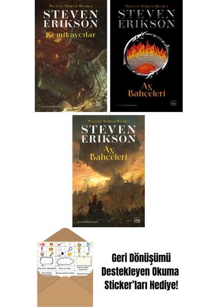 Kemikavcılar / Malazan Yitikler Kitabı 6 + Ay Bahçeleri – Malazan Yitikler Kitabı 1 (Ciltli) + Ay Bahçeleri – Malazan Yitikler Kitabı 1