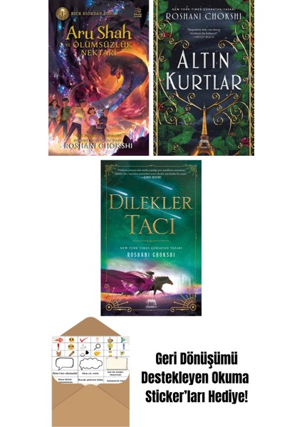 Aru Shah ve Ölümsüzlük Nektarı + Altın Kurtlar + Dilekler Tacı