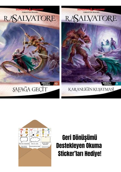 Şafağa Geçit – Drizzt Efsanesi 10. Kitap + Karanlığın Kuşatması – Drizzt Efsanesi 9. Kitap