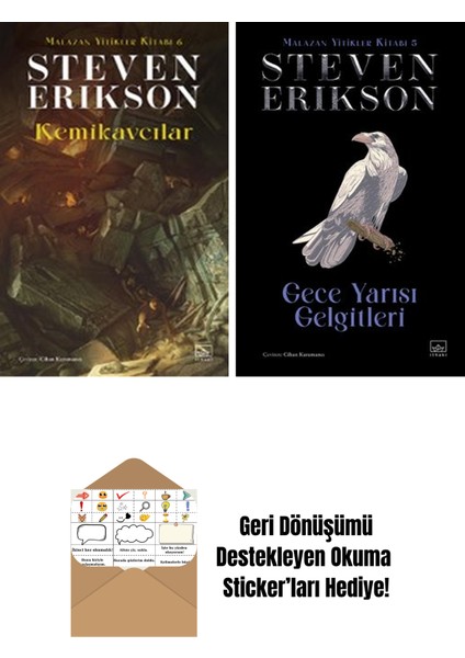Kemikavcılar / Malazan Yitikler Kitabı 6 + Gece Yarısı Gelgitleri / Malazan Yitikler Kitabı 5 (Ciltli)