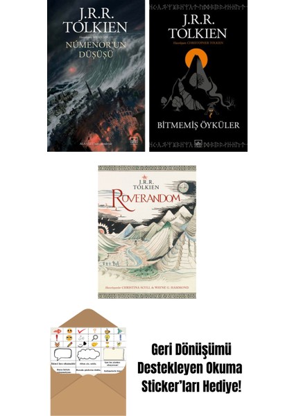 Númenor’un Düşüşü + Bitmemiş Öyküler + Roverandom (Özel Ciltli Baskı)