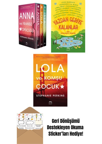 Anna – Lola – Isla Serisi Kutulu Set (3 Kitap) + Yazdan Geriye Kalanlar + Lola ve Komşu Çocuk