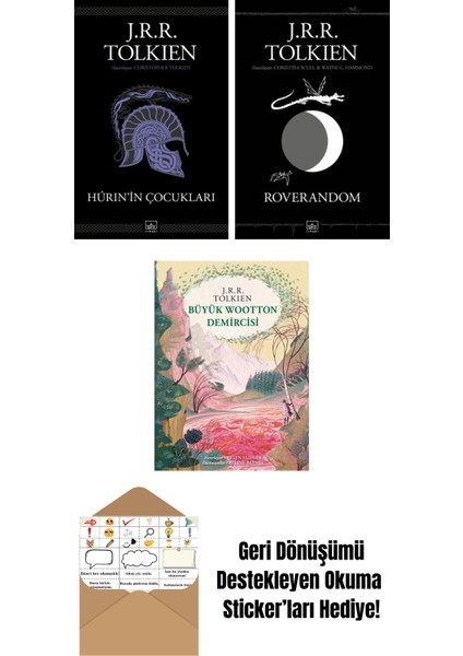 Hurin’in Çocukları + Roverandom (Siyah Kapak) + Büyük Wootton Demircisi (Özel Ciltli Baskı)