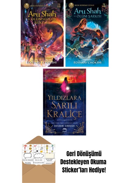 Aru Shah ve Ölümsüzlük Nektarı + Aru Shah ve Ölüm Şarkısı + Yıldızlara Sarılı Kraliçe