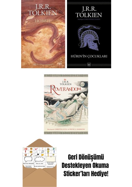 Hobbit (Resimli – Ciltli) + Hurin’in Çocukları + Roverandom (Özel Ciltli Baskı)