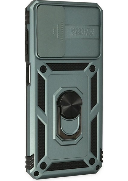 Newface Samsung Galaxy A33 5g Kılıf Pars Lens Yüzüklü Silikon - Yeşil fiyatları