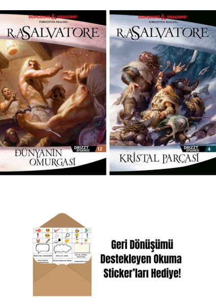 Dünyanın Omurgası – Drizzt Efsanesi 12. Kitap + Kristal Parçası – Drizzt Efsanesi 4. Kitap