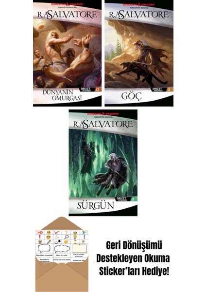 Dünyanın Omurgası – Drizzt Efsanesi 12. Kitap + Göç – Drizzt Efsanesi 3. Kitap + Sürgün – Drizzt Efsanesi 2. Kitap