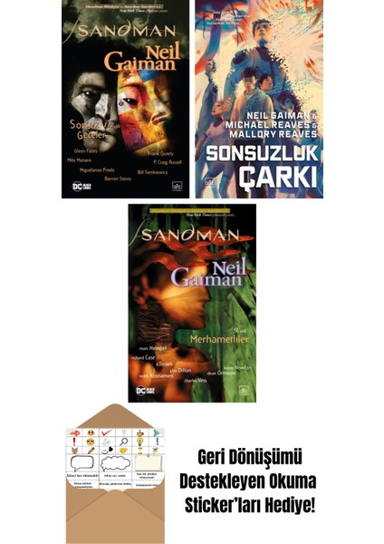 Sandman 11 – Sonsuz Geceler + Sonsuzluk Çarkı – Ara Dünya 3 (Ciltli) + Sandman 9 – Merhametliler