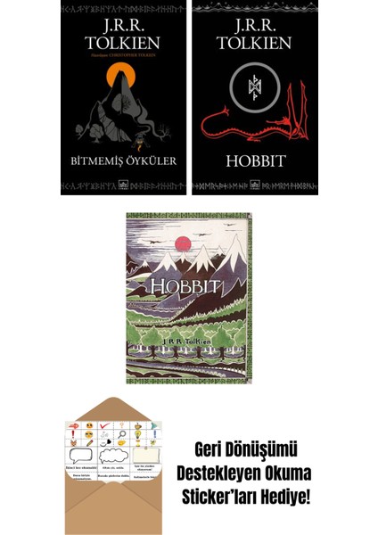 Bitmemiş Öyküler + Hobbit (Siyah Kapak) + Hobbit (Özel Ciltli Baskı)