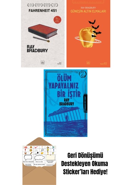 Fahrenheit 451 (70. Yıl Özel Baskısı) + Güneşin Altın Elmaları + Ölüm Yapayalnız Bir Iştir
