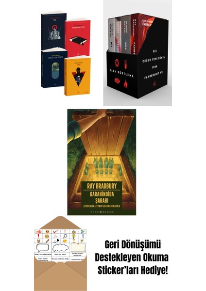 Kara Dörtleme Set + Kara Dörtleme Kutu Set (4 Kitap) + Karahindiba Şarabı