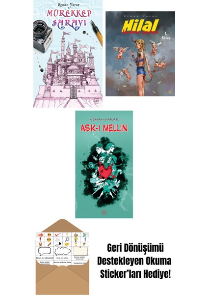Mürekkep Sarayı + Hilal 1. Kitap – Içimdeki Şeytan (Sınırlı Sayıda Imzalı) + Aşk-I Melun