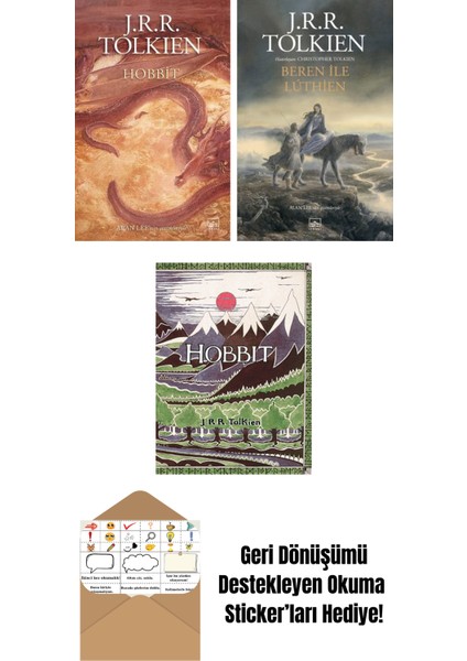 Hobbit (Resimli – Ciltli) + Beren ile Luthien + Hobbit (Özel Ciltli Baskı)