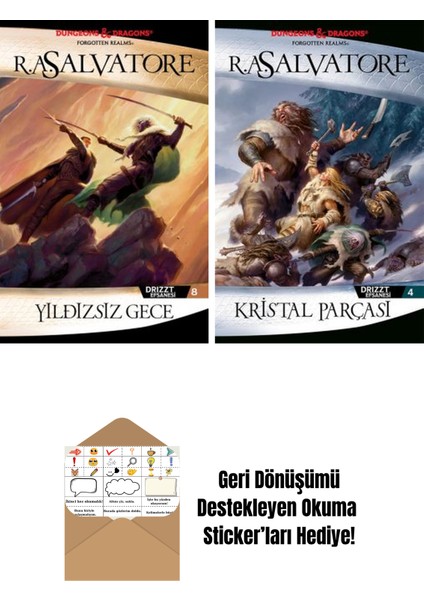 Yıldızsız Gece – Drizzt Efsanesi 8. Kitap + Kristal Parçası – Drizzt Efsanesi 4. Kitap
