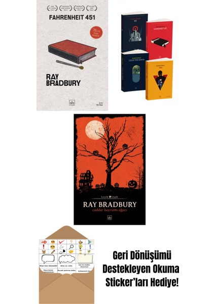 Fahrenheit 451 (70. Yıl Özel Baskısı) + Kara Dörtleme Set + Cadılar Bayramı Ağacı