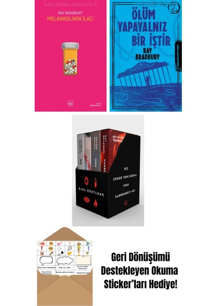 Melankolinin Ilacı + Ölüm Yapayalnız Bir Iştir + Kara Dörtleme Kutu Set (4 Kitap)