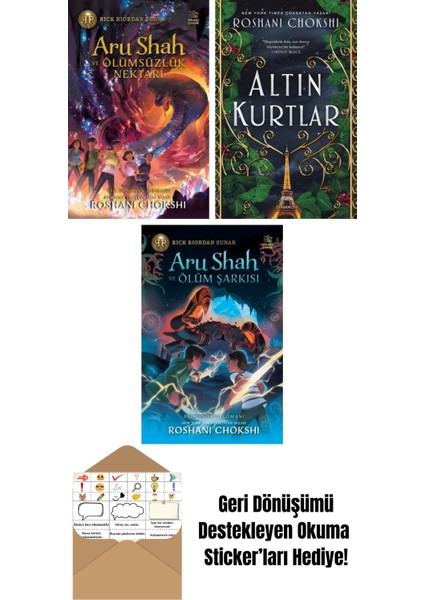 Aru Shah ve Ölümsüzlük Nektarı + Altın Kurtlar + Aru Shah ve Ölüm Şarkısı