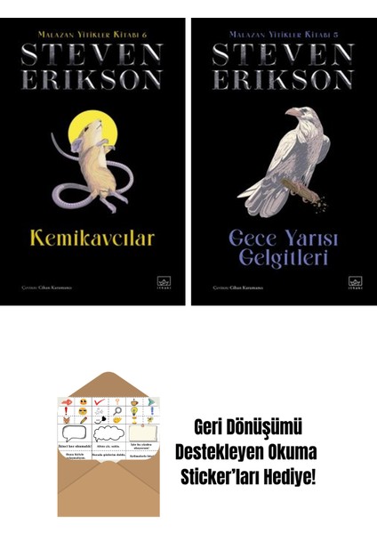 Kemikavcılar / Malazan Yitikler Kitabı 6 (Ciltli) + Gece Yarısı Gelgitleri / Malazan Yitikler Kitabı 5 (Ciltli)