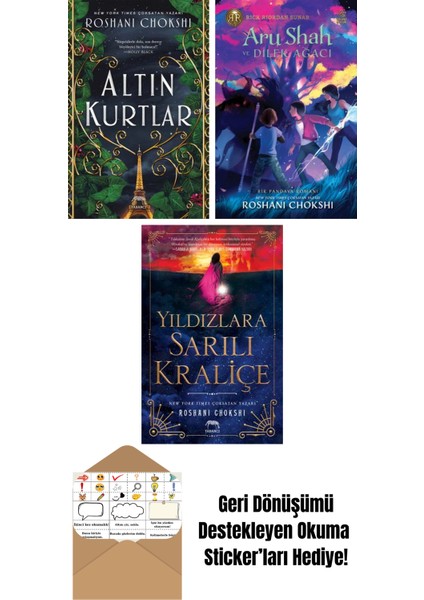 Altın Kurtlar + Aru Shah ve Dilek Ağacı + Yıldızlara Sarılı Kraliçe
