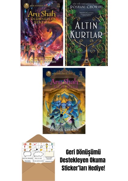 Aru Shah ve Ölümsüzlük Nektarı + Altın Kurtlar + Aru Shah ve Altın Şehir