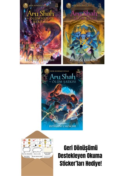 Aru Shah ve Ölümsüzlük Nektarı + Aru Shah ve Altın Şehir + Aru Shah ve Ölüm Şarkısı