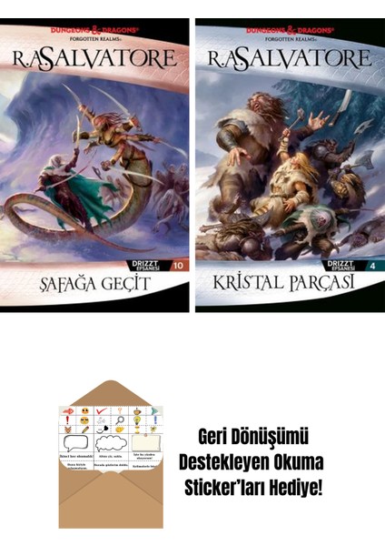 Şafağa Geçit – Drizzt Efsanesi 10. Kitap + Kristal Parçası – Drizzt Efsanesi 4. Kitap
