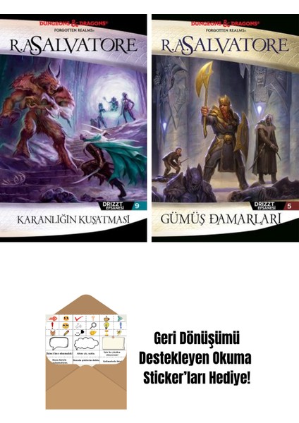 Karanlığın Kuşatması – Drizzt Efsanesi 9. Kitap + Gümüş Damarları – Drizzt Efsanesi 5. Kitap