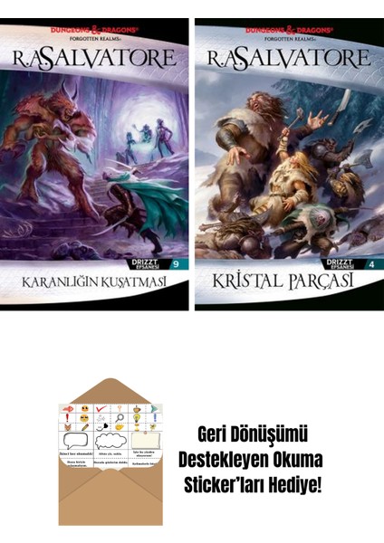 Karanlığın Kuşatması – Drizzt Efsanesi 9. Kitap + Kristal Parçası – Drizzt Efsanesi 4. Kitap