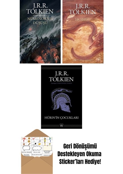 Númenor’un Düşüşü + Hobbit (Resimli – Ciltli) + Hurin’in Çocukları