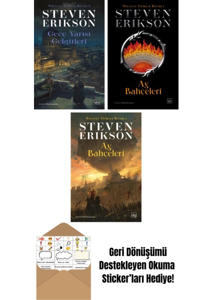 Gece Yarısı Gelgitleri / Malazan Yitikler Kitabı 5 + Ay Bahçeleri – Malazan Yitikler Kitabı 1 (Ciltli) + Ay Bahçeleri – Malazan Yitikler Kitabı 1